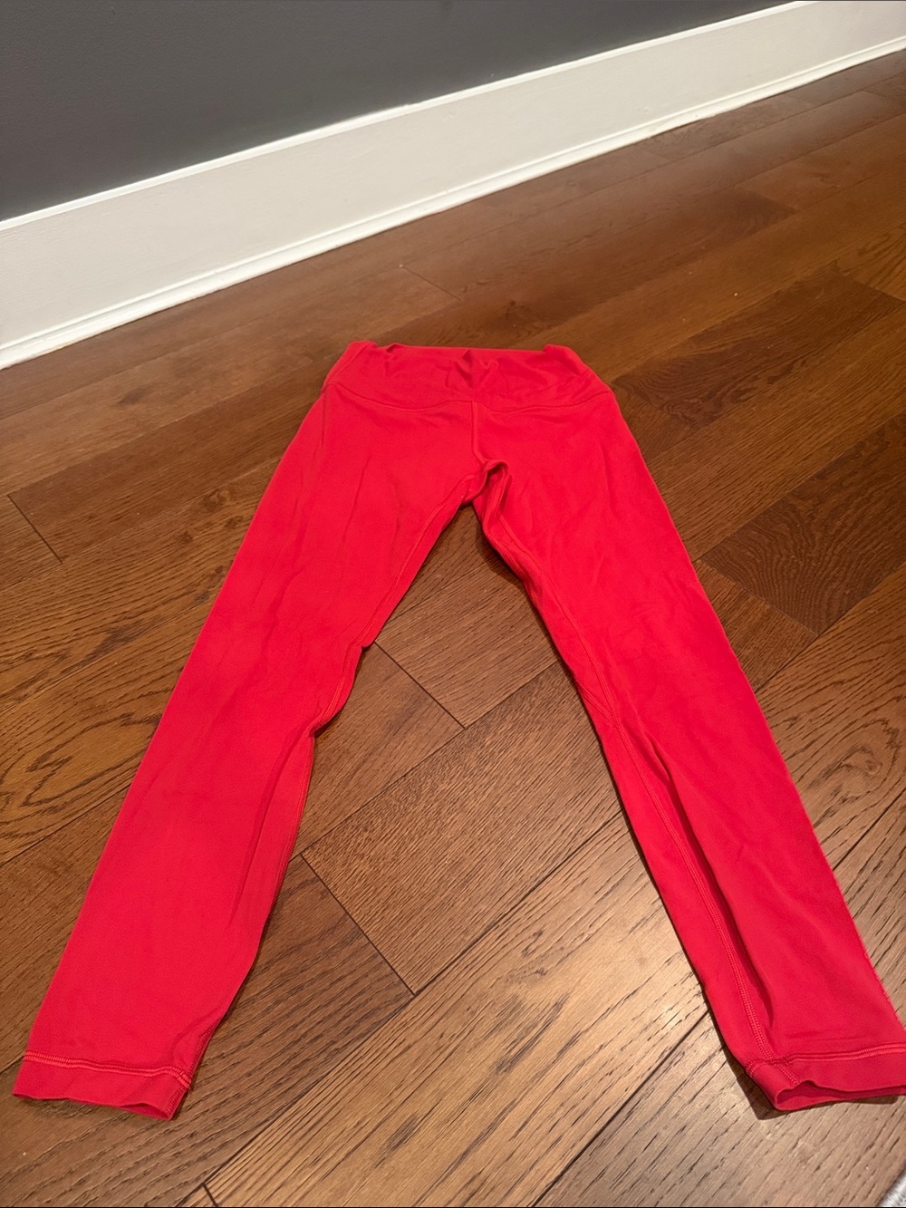 Lululemon. Bright red, align leggings.
